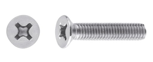 Vis métaux fraisée empreinte philips fendue