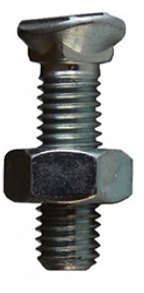 boulons tete ovale collet carre zingue (tocc)