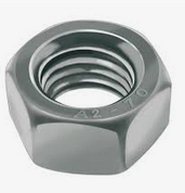 ecrous hexagonaux zingues bruts