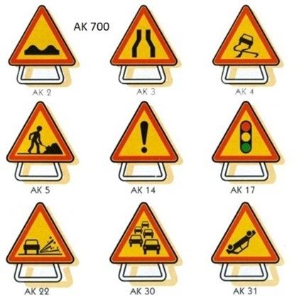 Panneau sur pied AK700 mm