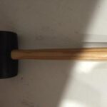maillet caoutchouc dur 90 mm emmanché frêne