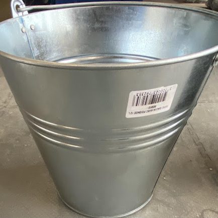 seau galva avec poignée 12 litres